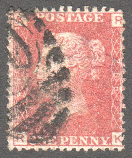 Great Britain Scott 33 Used Plate 205 - RK - Click Image to Close